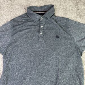Rugby University Shirt Mens Large Gray Polo Preppy Casual